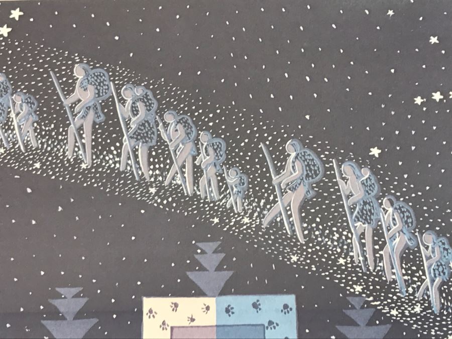 Pablita Velarde Limited Edition Print 404 Of 1500 Hand Signed By Pablita Velarde 32'W X 26'H [Photo 19]