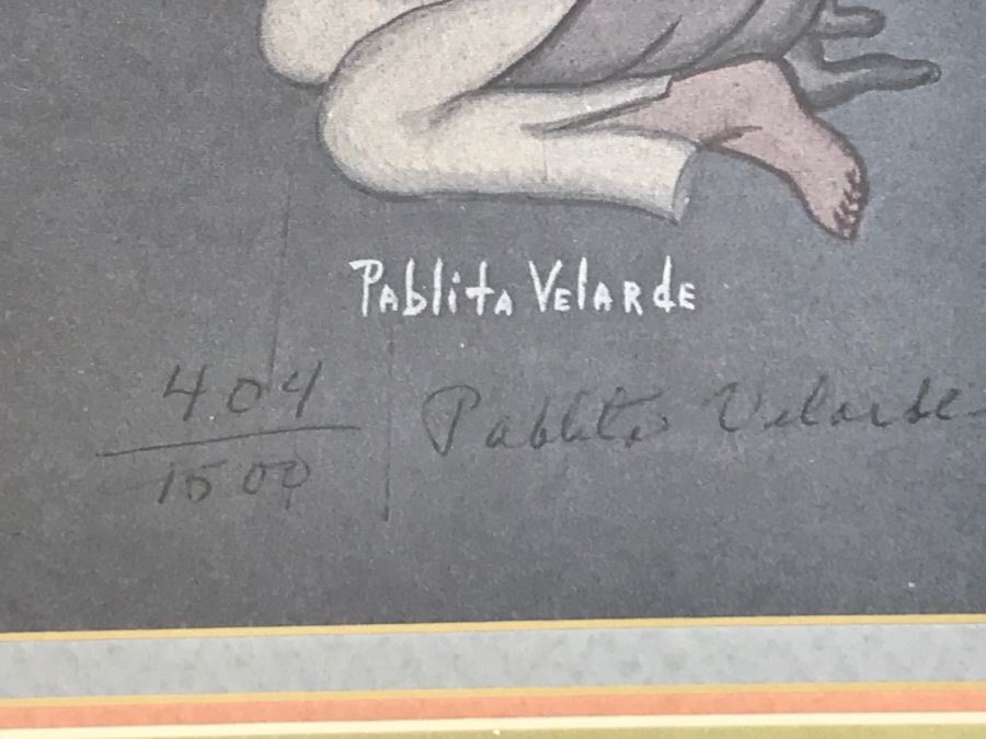 Pablita Velarde Limited Edition Print 404 Of 1500 Hand Signed By Pablita Velarde 32'W X 26'H [Photo 24]