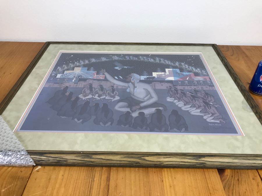 Pablita Velarde Limited Edition Print 404 Of 1500 Hand Signed By Pablita Velarde 32'W X 26'H [Photo 30]