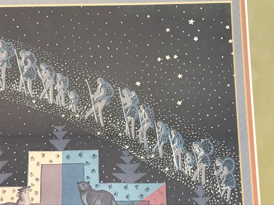 Pablita Velarde Limited Edition Print 404 Of 1500 Hand Signed By Pablita Velarde 32'W X 26'H [Photo 17]