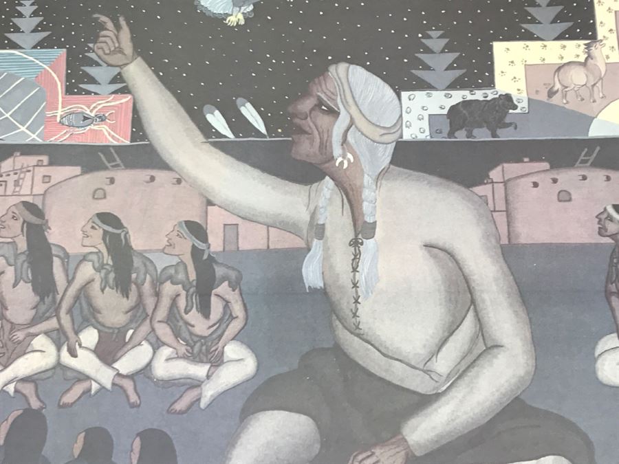 Pablita Velarde Limited Edition Print 404 Of 1500 Hand Signed By Pablita Velarde 32'W X 26'H [Photo 4]