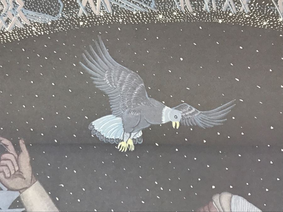 Pablita Velarde Limited Edition Print 404 Of 1500 Hand Signed By Pablita Velarde 32'W X 26'H [Photo 13]