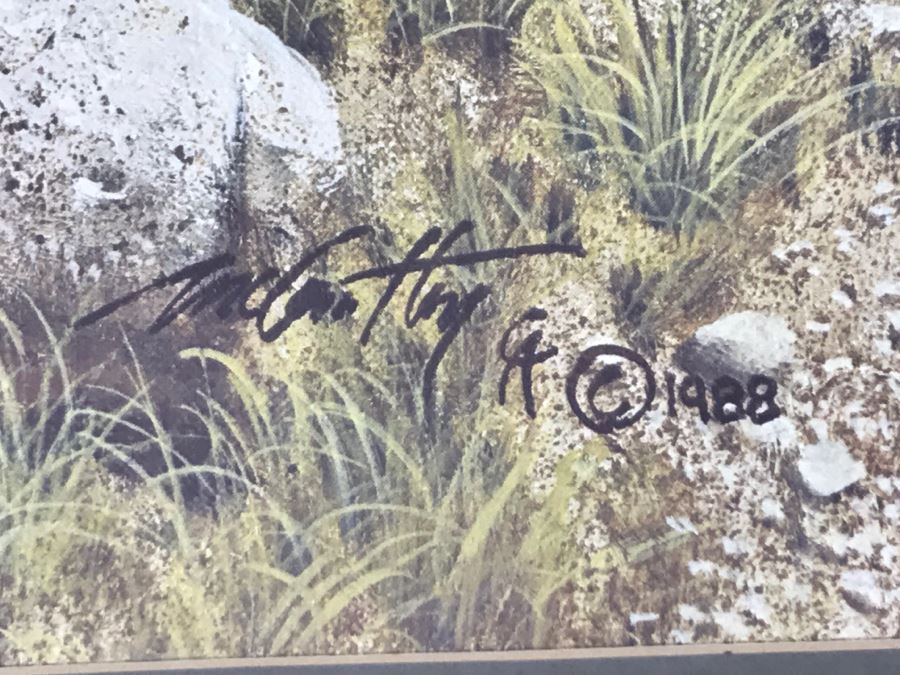 1989 Frank C. McCarthy Limited Edition Print Titled 'Los Diablos' 343 Of 1250 Hand Signed By Artist 34'W X 33'H [Photo 16]