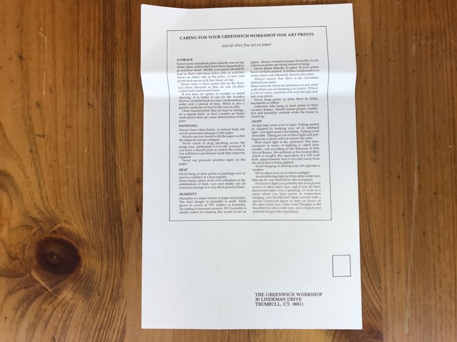 1989 Frank C. McCarthy Limited Edition Print Titled 'Los Diablos' 343 Of 1250 Hand Signed By Artist 34'W X 33'H [Photo 24]