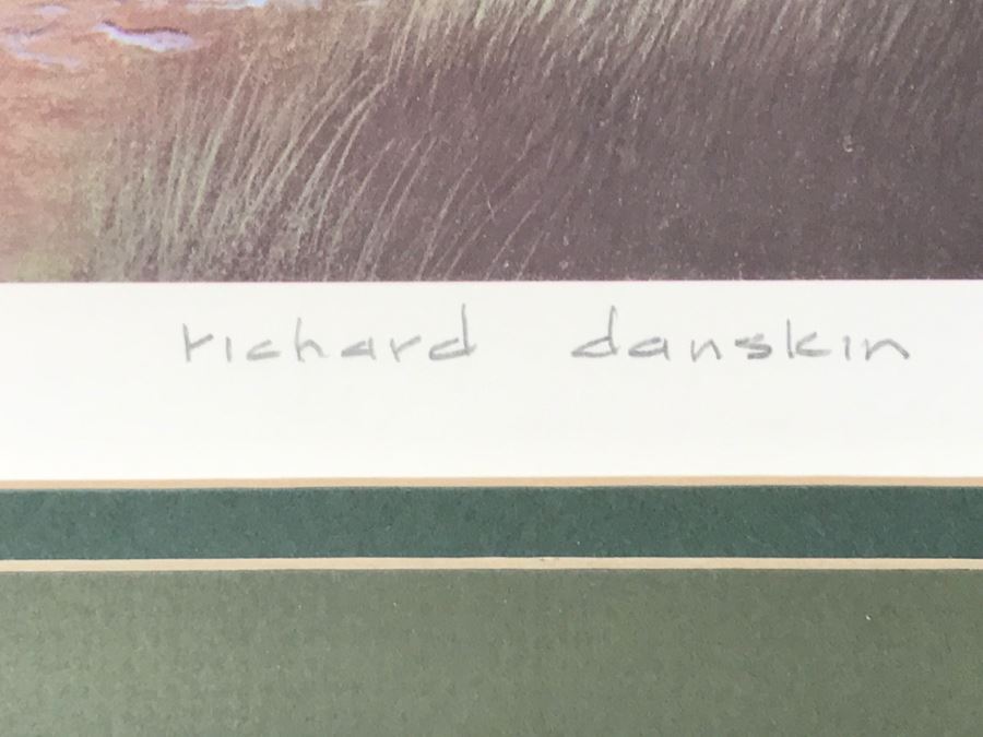 1983 Richard Danskin Limited Edition Lithograph Print Titled 'Passing Clouds' 236 Of 330 Hand Signed And Personalized 32'W X 24'H [Photo 5]