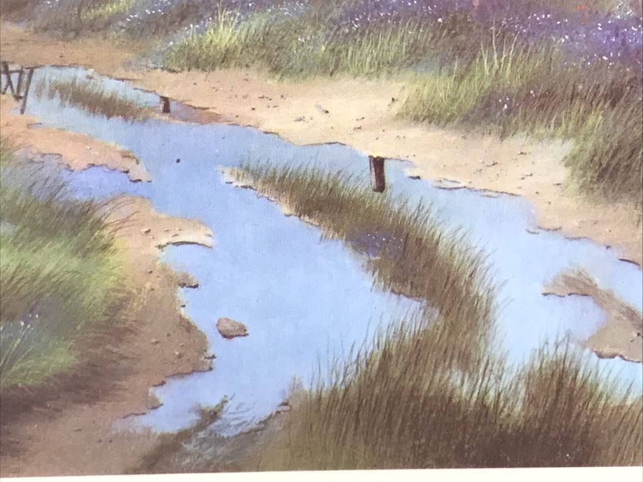 1983 Richard Danskin Limited Edition Lithograph Print Titled 'Passing Clouds' 236 Of 330 Hand Signed And Personalized 32'W X 24'H [Photo 11]