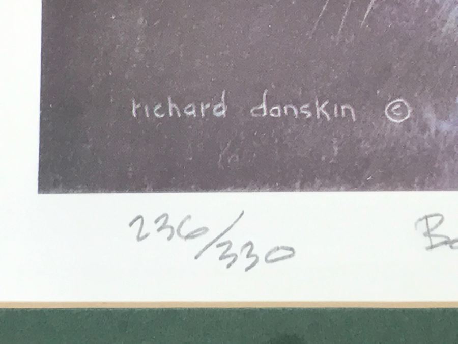 1983 Richard Danskin Limited Edition Lithograph Print Titled 'Passing Clouds' 236 Of 330 Hand Signed And Personalized 32'W X 24'H [Photo 6]