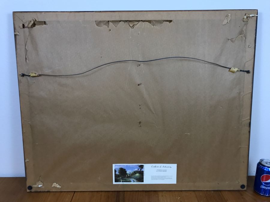 1983 Richard Danskin Limited Edition Lithograph Print Titled 'Passing Clouds' 236 Of 330 Hand Signed And Personalized 32'W X 24'H [Photo 16]