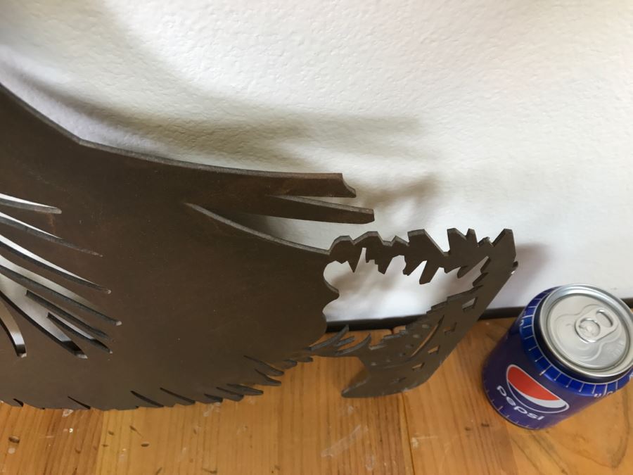 Wall-Mounted Metal Cut Out Of Native American 29'W X 42.5'H [Photo 10]