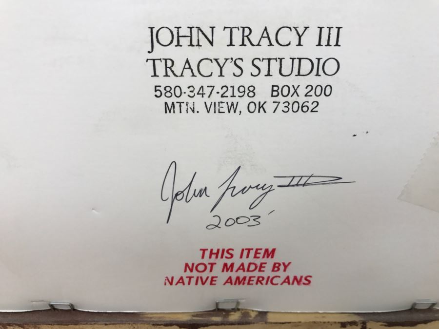 John Tracy III Reproduction Shadow Box Framed Arrow Quiver With (3) Arrows - Not Native American Made - 19.5'W X 38'H  [Photo 19]