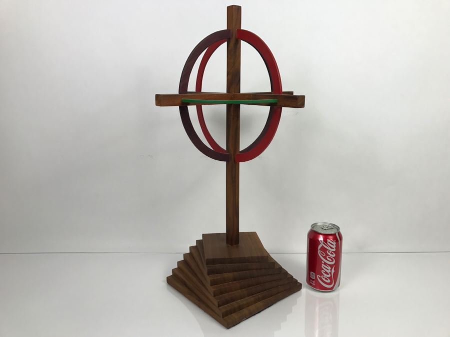 Custom Wooden Geometric Sculpture [Photo 3]