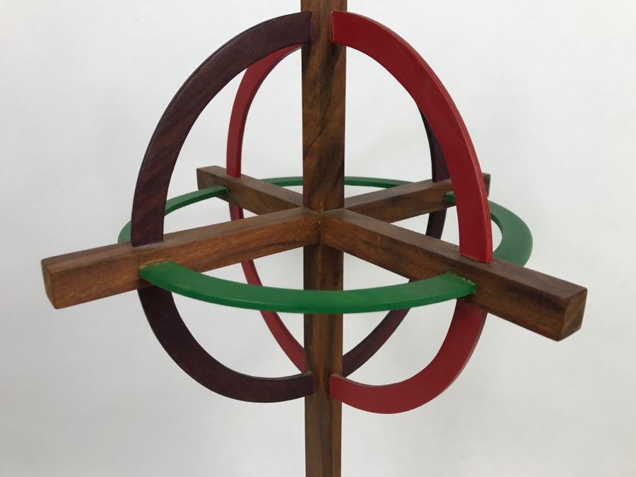 Custom Wooden Geometric Sculpture [Photo 4]