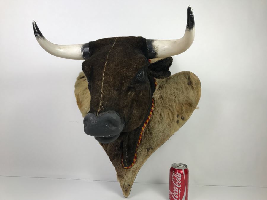 Faux Taxidermy Bull Head [Photo 2]