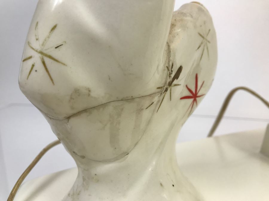 Pair Of Mid-Century Lamps - Note Repair To One Lamp In Photos [Photo 13]