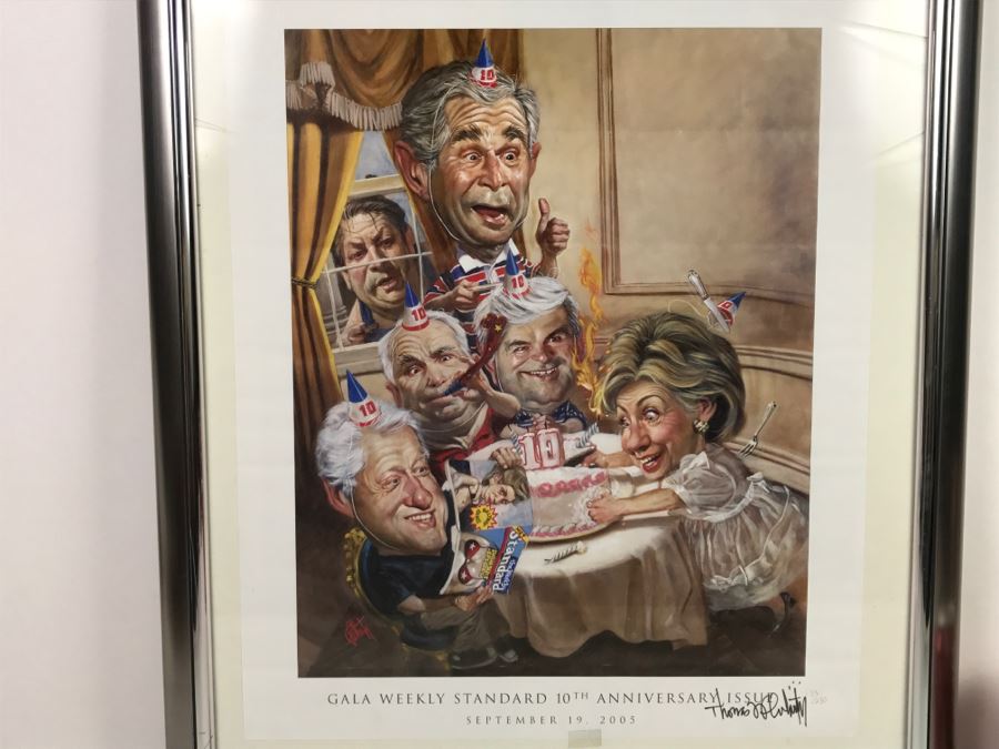 Presidential Parody Poster For Gala Weekly Standard 10th Anniversary Issue Sept. 19 2005 Hand Signed By Artist [Photo 3]