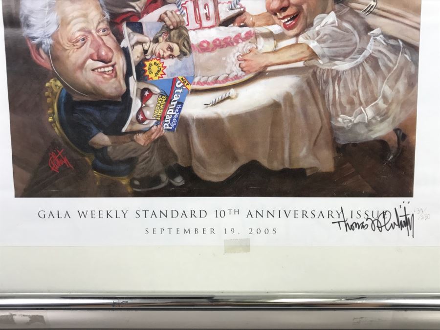 Presidential Parody Poster For Gala Weekly Standard 10th Anniversary Issue Sept. 19 2005 Hand Signed By Artist [Photo 14]