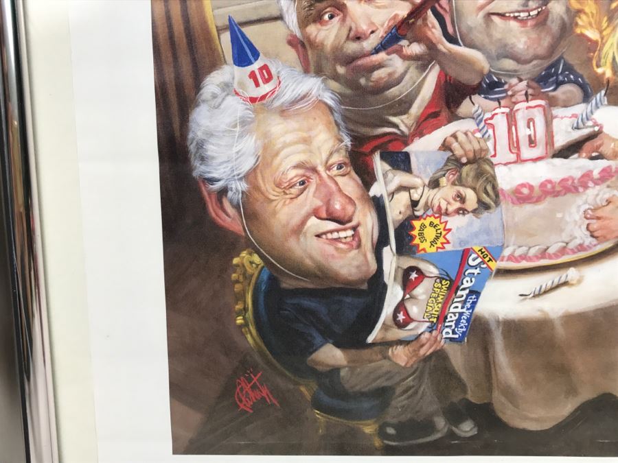 Presidential Parody Poster For Gala Weekly Standard 10th Anniversary Issue Sept. 19 2005 Hand Signed By Artist [Photo 11]