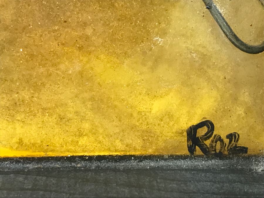 Industrial Robot Made Of Recycled Parts Sculpture Wall Hanging Signed Roz [Photo 6]