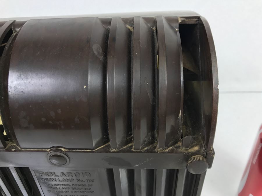 Rare Vintage Polaroid Desk Lamp No. 112 Note Condition Issues In Photos - Needs Rewiring [Photo 11]