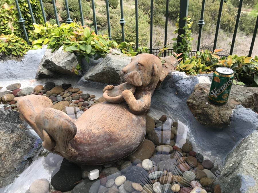 Large Cement Garden Ornament Otter [Photo 6]