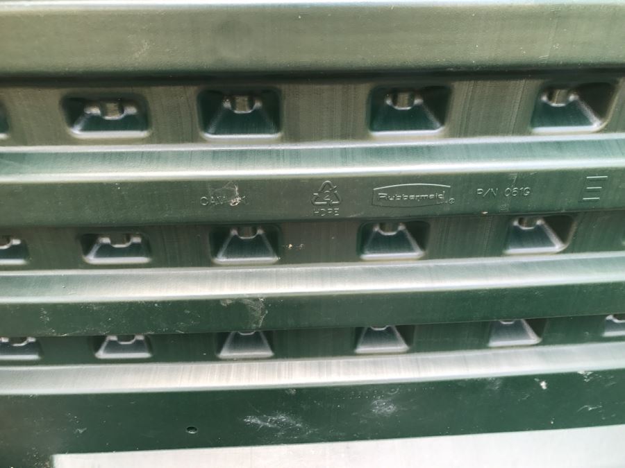 Rubbermaid Plastic Outdoor Storage Shed With Gardening Supplies (See Photos) 43'W X 26'D X 22'H [Photo 5]