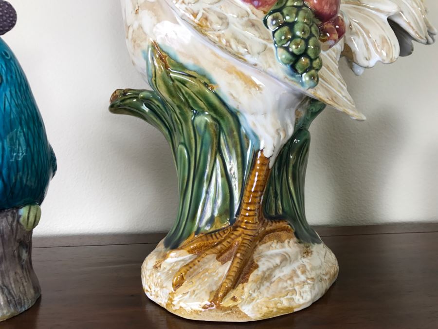 Set Of (3) Ceramic Roosters