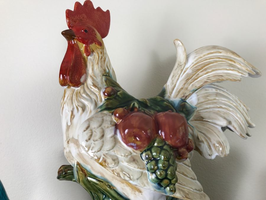 Set Of (3) Ceramic Roosters [Photo 5]