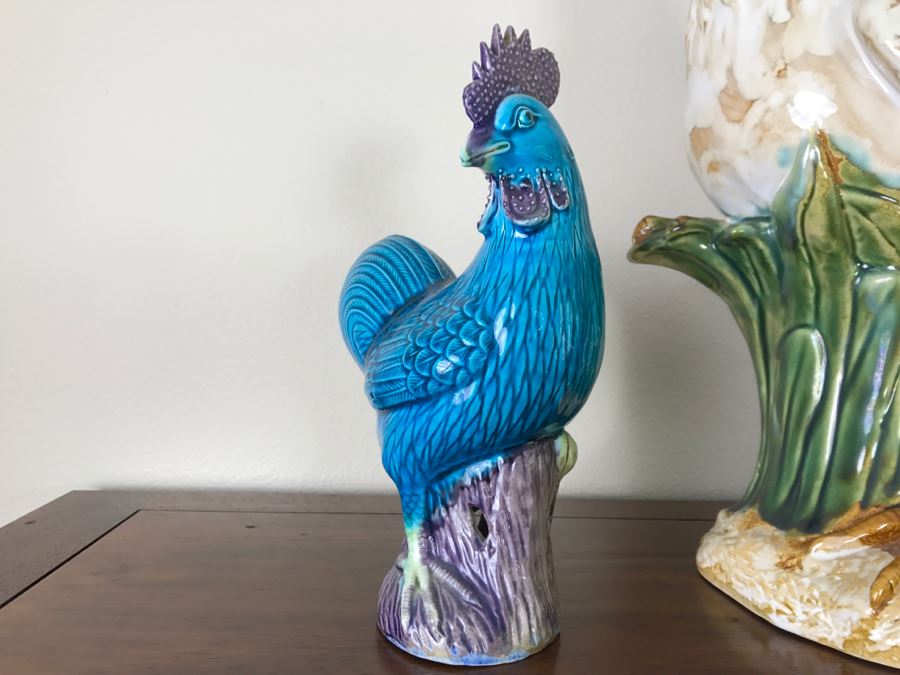 Set Of (3) Ceramic Roosters [Photo 3]