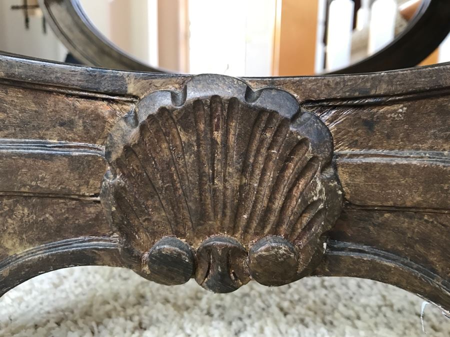 Wood Art Creations Side Table Finish By Gordon Tulsa, OK With Glass Top 25'W X 19'D X 17'H [Photo 7]