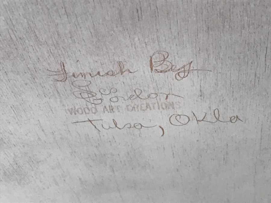 Wood Art Creations Side Table Finish By Gordon Tulsa, OK With Glass Top 25'W X 19'D X 17'H [Photo 9]