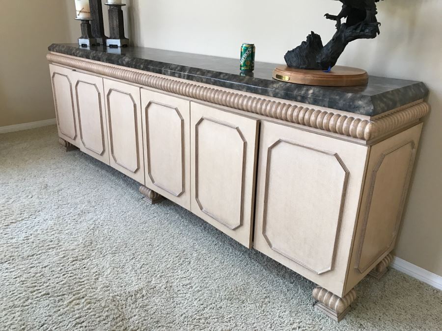 Large Designer Buffet Credenza With Lower Storage Cabinets 9'1' X 20'D X 36'H [Photo 3]