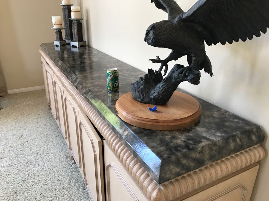 Large Designer Buffet Credenza With Lower Storage Cabinets 9'1' X 20'D X 36'H [Photo 5]