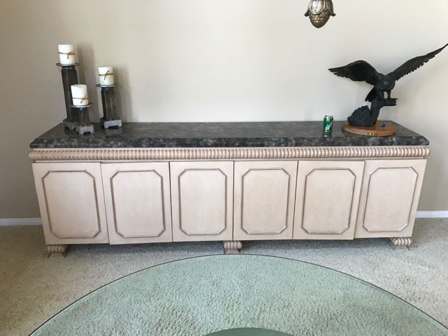 Large Designer Buffet Credenza With Lower Storage Cabinets 9'1' X 20'D X 36'H