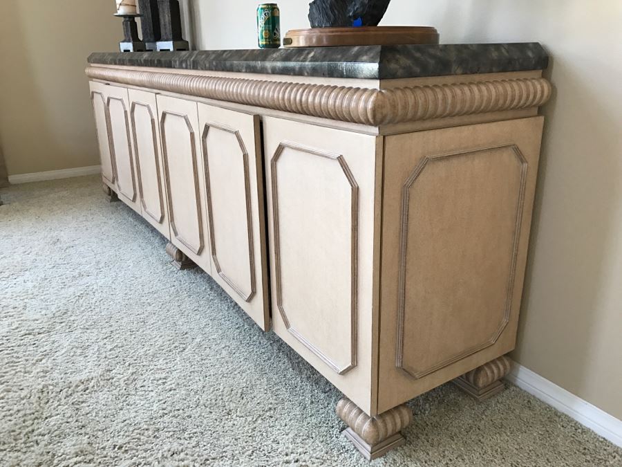 Large Designer Buffet Credenza With Lower Storage Cabinets 9'1' X 20'D X 36'H [Photo 4]