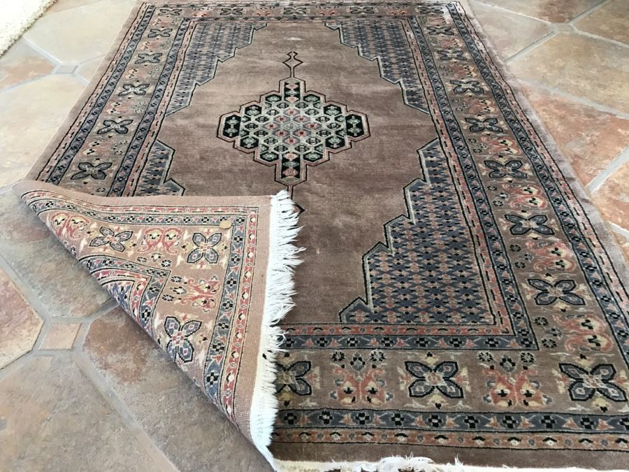 Signed Persian Hand Knotted Area Rug 6' X 49'W [Photo 3]