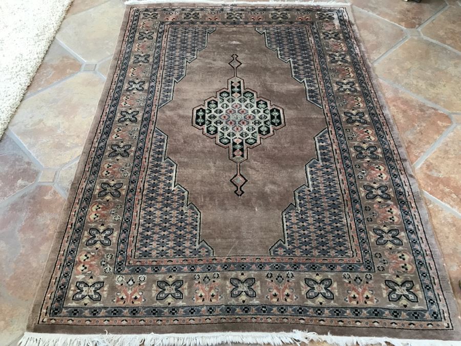 Signed Persian Hand Knotted Area Rug 6' X 49'W [Photo 1]