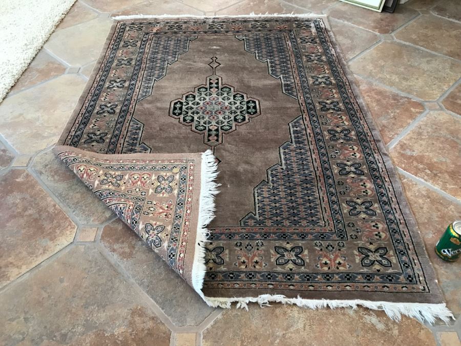 Signed Persian Hand Knotted Area Rug 6' X 49'W [Photo 12]