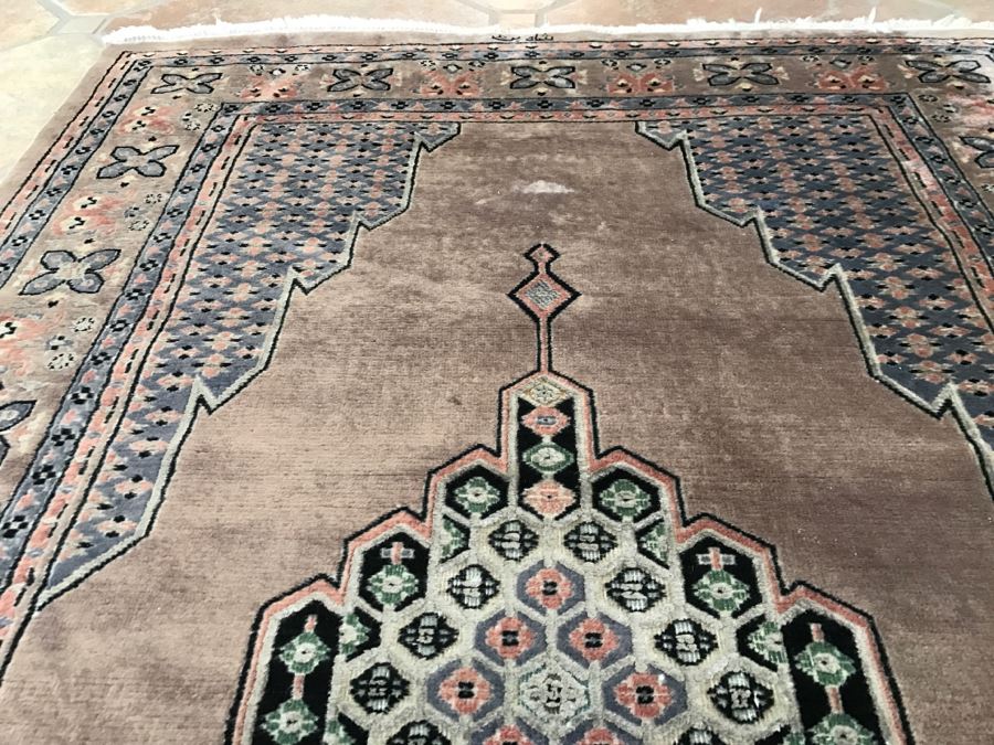 Signed Persian Hand Knotted Area Rug 6' X 49'W [Photo 9]