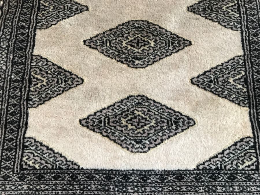 Signed Persian Hand Knotted Area Rug 58' X 37' [Photo 11]