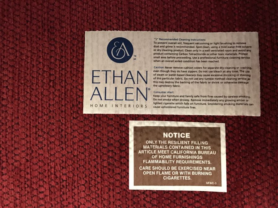 Ethan Allen Upholstered Sofa 89'W X 39'D x 28'H [Photo 2]