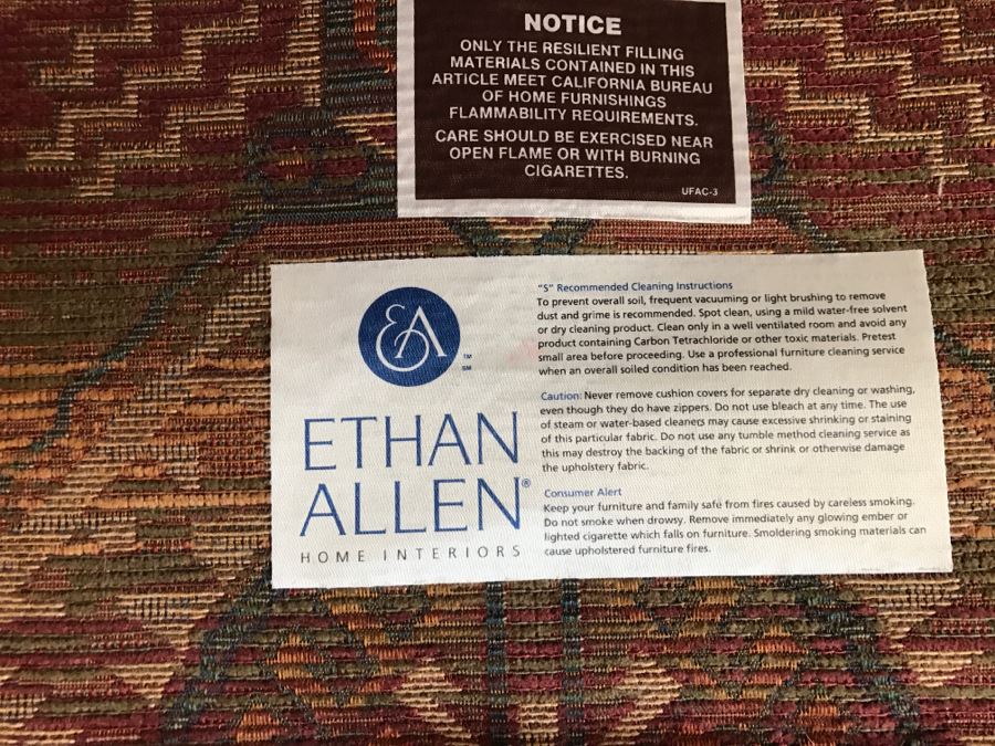 Ethan Allen Upholstered Chair 3'W X 43'D X 33'H [Photo 2]