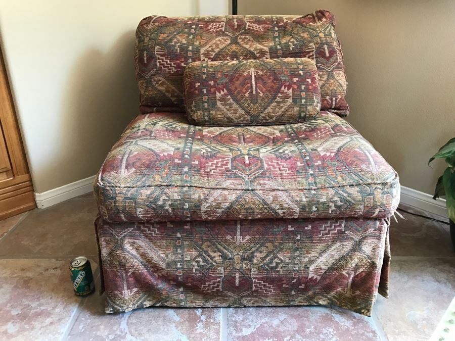 Ethan Allen Upholstered Chair 3'W X 43'D X 33'H [Photo 1]