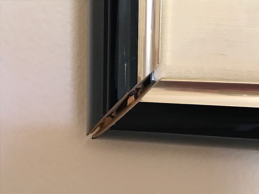 1991 Original Watercolor Painting Of Cowboy By Western Artist Manuel S. Franco (M. S. Franco) Note Damage To Bottom Of Frame [Photo 11]