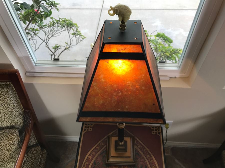 Table Lamp With Elephant Finial 33'H [Photo 7]