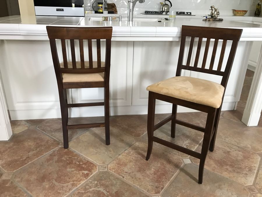 Pair Of Bar Height Bar Stools Made In Italy For Pier 1 Imports 24' Seat ...