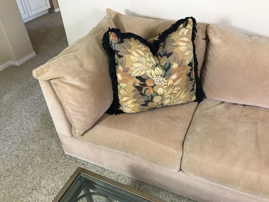 KREISS Upholstered Sofa With Modern Lines 105'W X 36'D X 28'H [Photo 9]