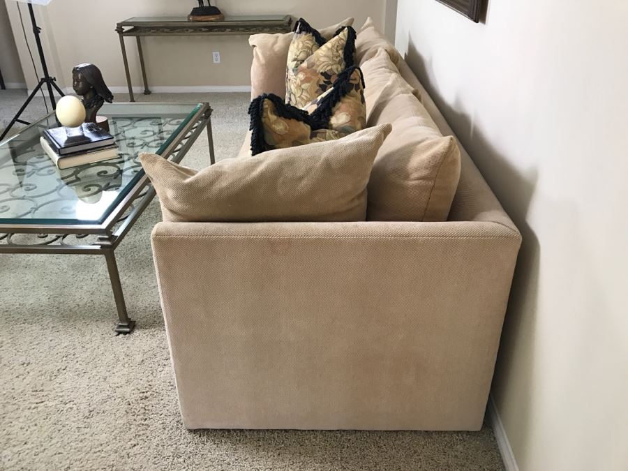 KREISS Upholstered Sofa With Modern Lines 105'W X 36'D X 28'H [Photo 5]