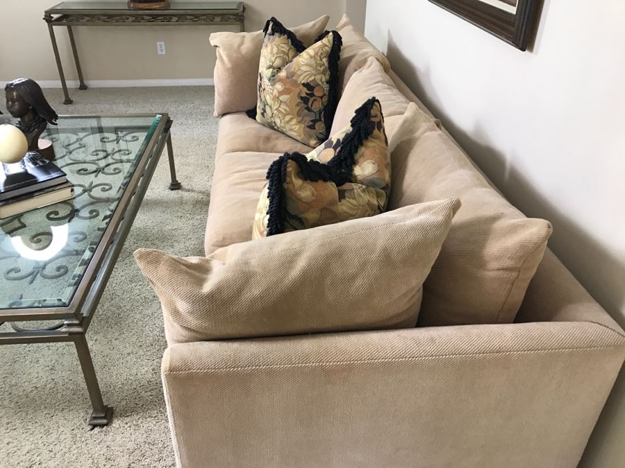 KREISS Upholstered Sofa With Modern Lines 105'W X 36'D X 28'H [Photo 7]