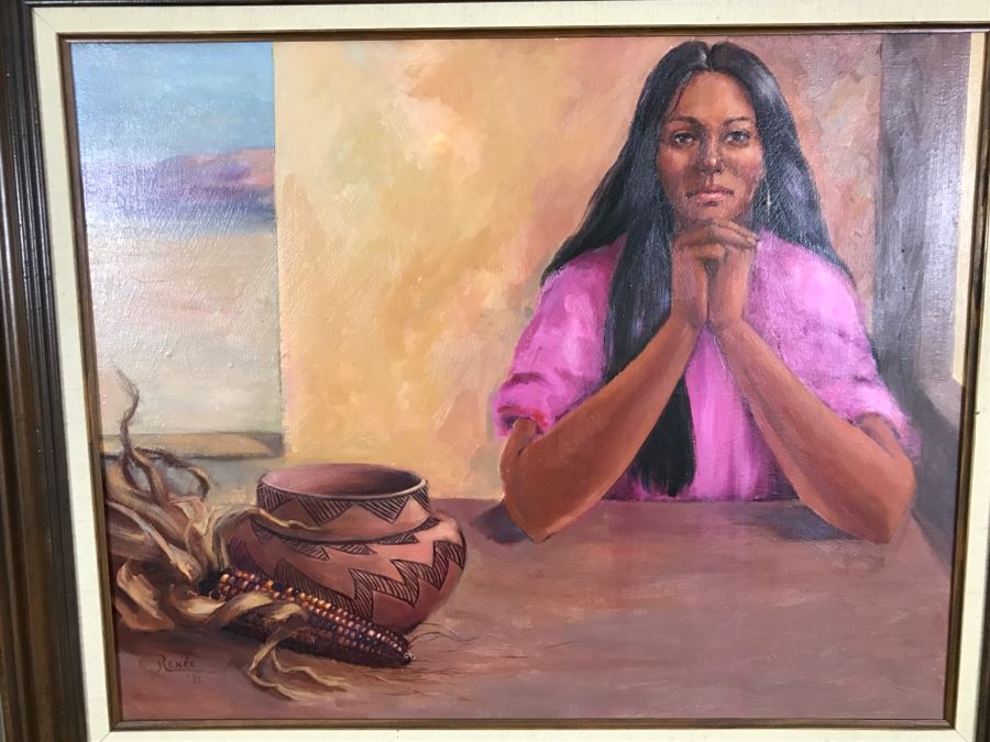 Original Oil Painting By Artist Renée 38' X 32' [Photo 10]