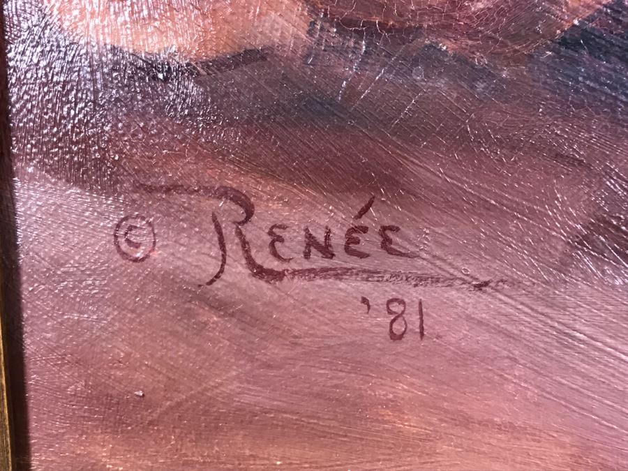 Original Oil Painting By Artist Renée 38' X 32' [Photo 8]